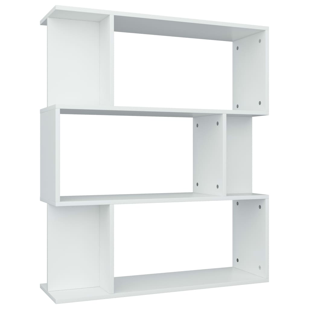 vidaXL Bibliotecă/Separator cameră, alb, 80x24x96 cm, PAL