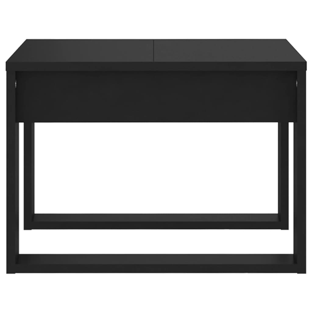 vidaXL Masă laterală, negru, 50x50x35 cm, PAL