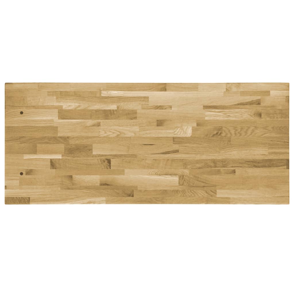 vidaXL Blat masă, lemn masiv stejar, dreptunghiular, 44 mm, 100x60 cm
