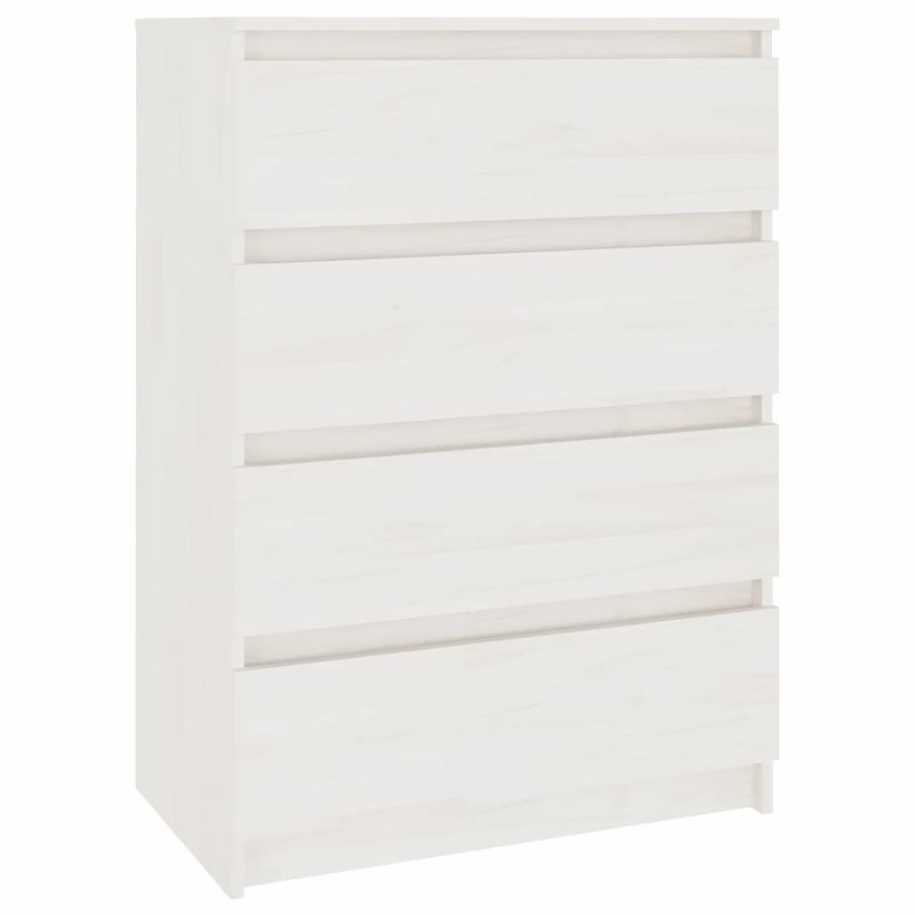 vidaXL Dulap lateral, alb, 60x36x84 cm, lemn masiv de pin