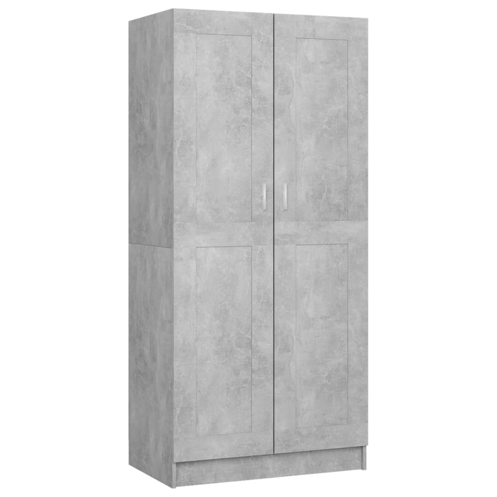 vidaXL Șifonier, gri beton, 82,5x51,5x180 cm PAL