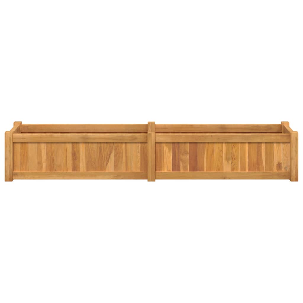 vidaXL Strat înălțat, 150x30x25 cm, din lemn masiv de tec