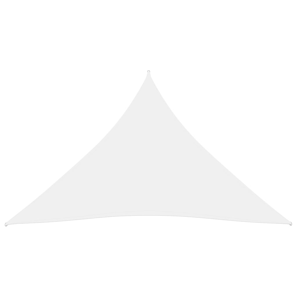 vidaXL Parasolar, alb, 3,6x3,6x3,6 m, țesătură oxford, triunghiular