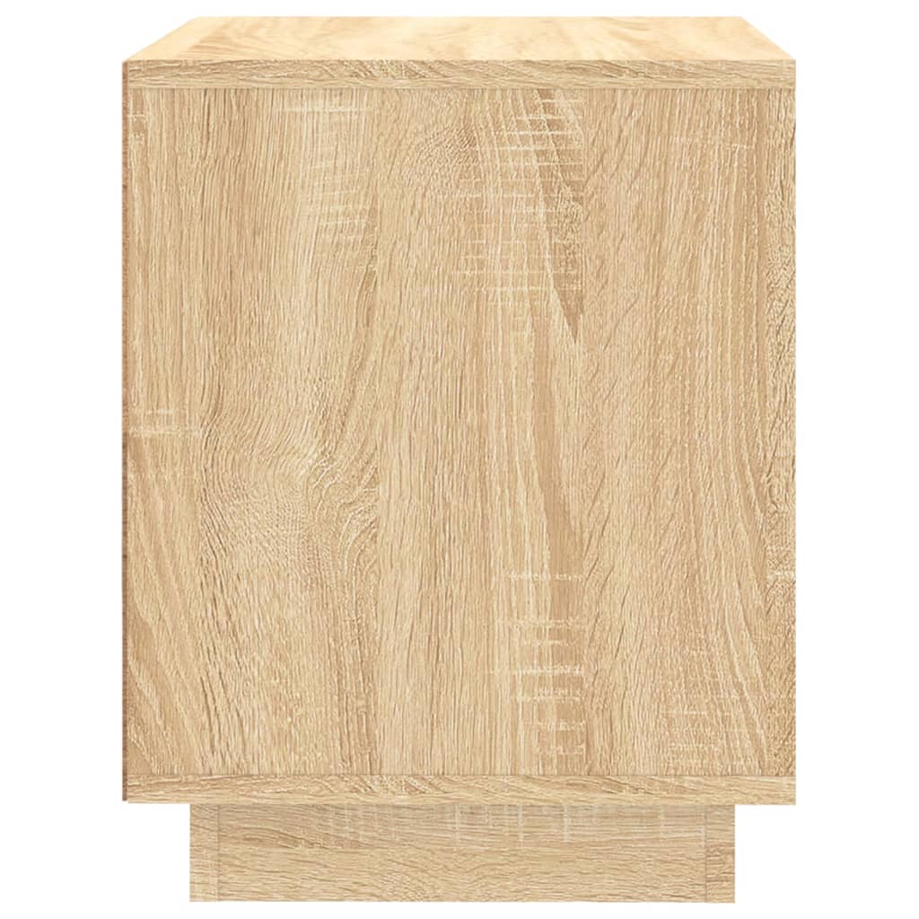 vidaXL Noptiere, 2 buc., stejar sonoma, 44x35x45 cm, lemn prelucrat