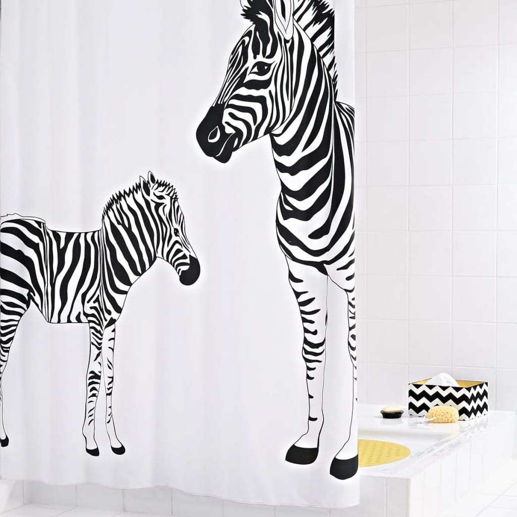 RIDDER Perdea de duș Zebra, 180 x 200 cm