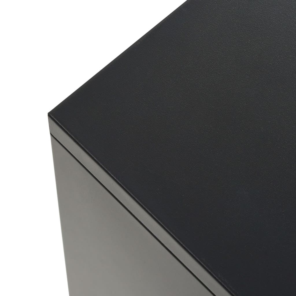 vidaXL Dulap, stil industrial, negru, 120x35x70 cm, metal