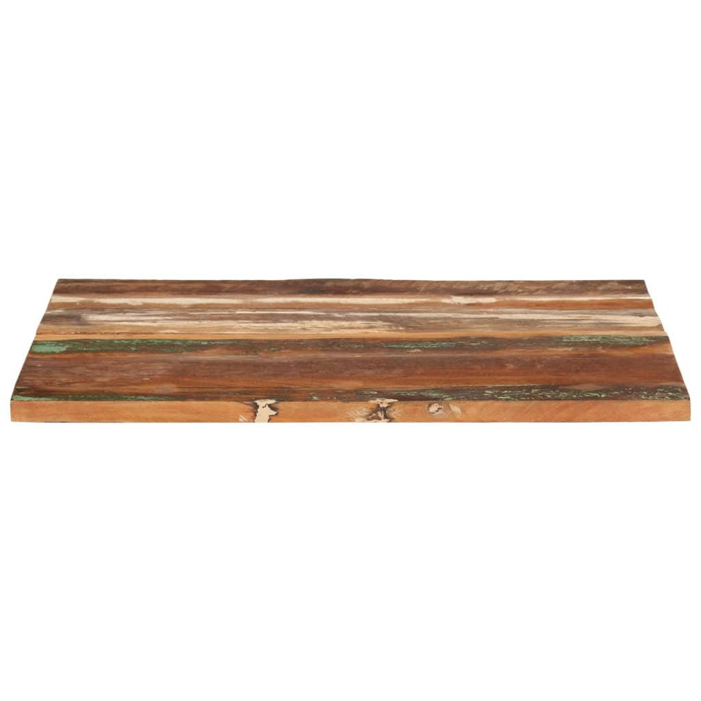 vidaXL Blat de masă, 80x70x(2,5-2,7) cm, lemn masiv reciclat