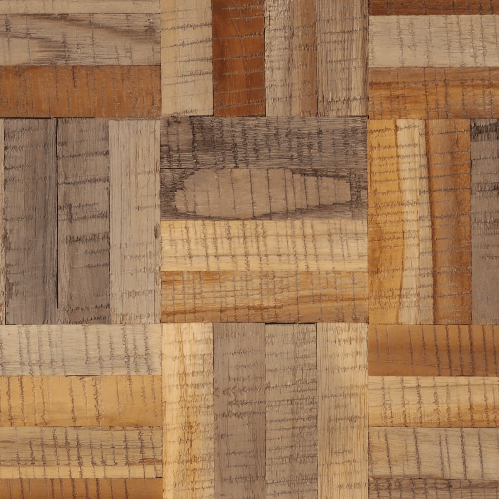 vidaXL Masă laterală, 40x40x45 cm, lemn masiv de tec reciclat