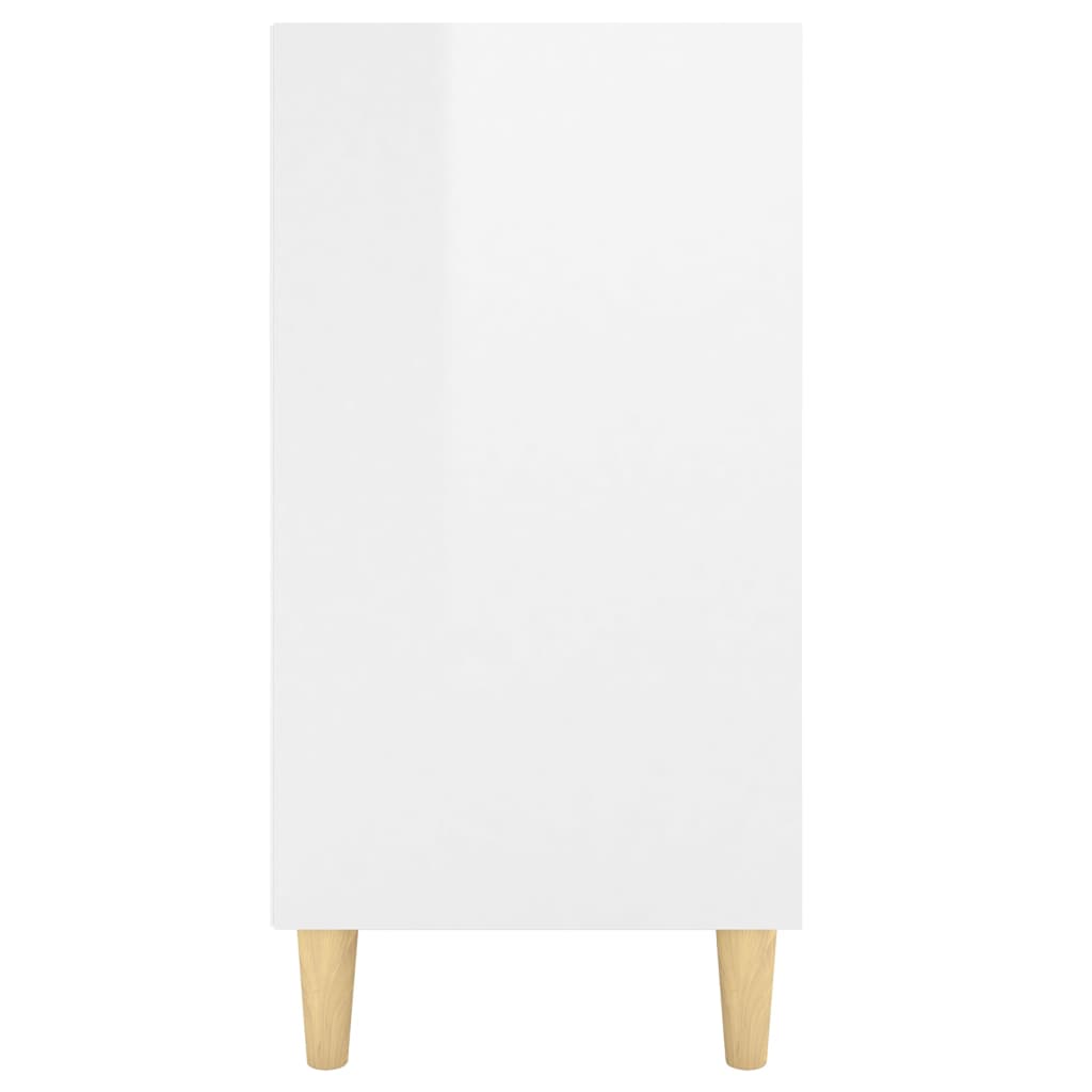vidaXL Servantă, alb extralucios, 103,5x35x70 cm, lemn compozit