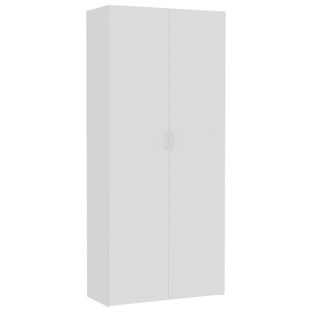 vidaXL Dulap de depozitare, alb, 80 x 35,5 x 180 cm, PAL