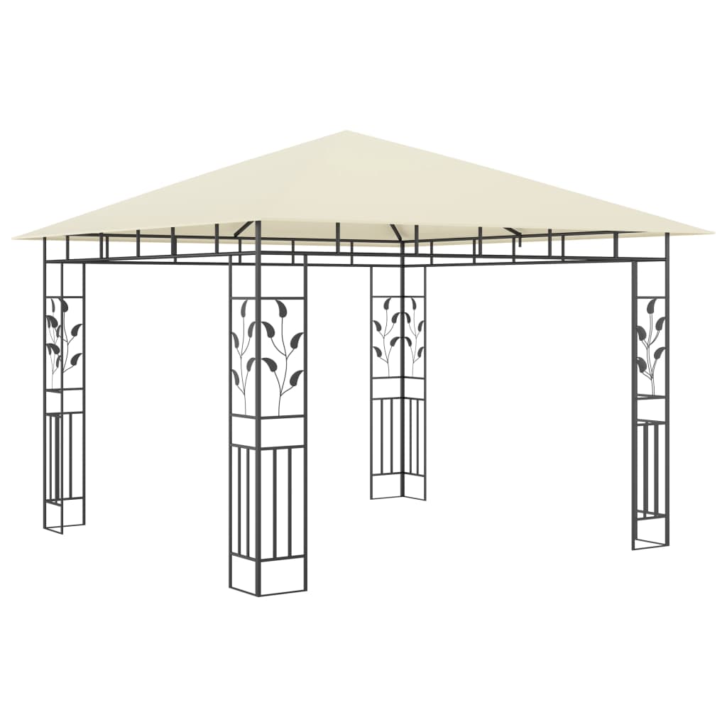 vidaXL Pavilion cu plasă anti-țânțari, crem, 3x3x2,73 m, 180 g/m²