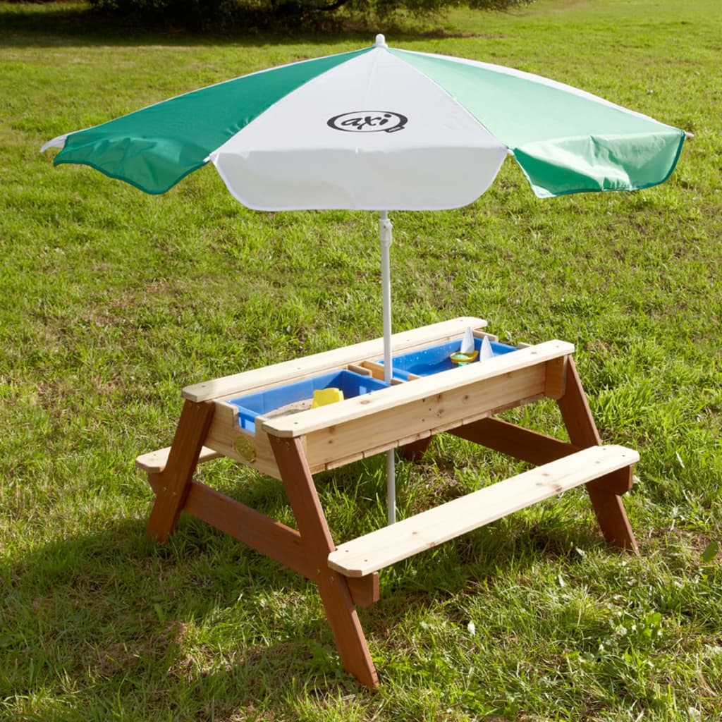 AXI Masă de picnic cu nisip / apă Nick cu umbrelă
