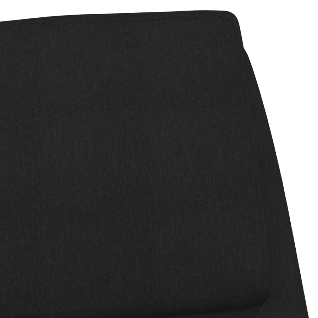 vidaXL Scaun de relaxare, negru, material textil