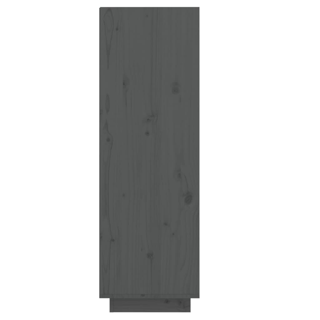 vidaXL Pantofar, alb, 30x34x105 cm, lemn masiv de pin