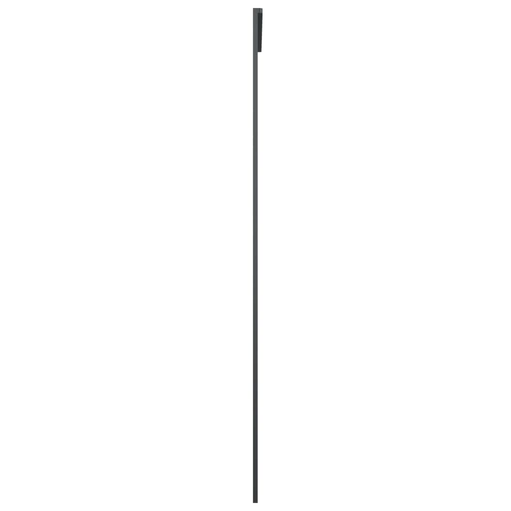 vidaXL Ușă glisantă, negru, 90x205 cm, aluminiu și sticlă ESG