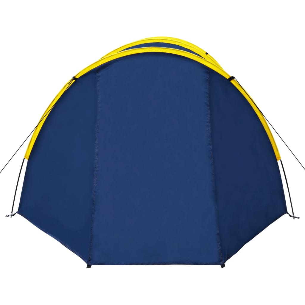 vidaXL Cort de camping, 4 persoane, bleumarin/galben