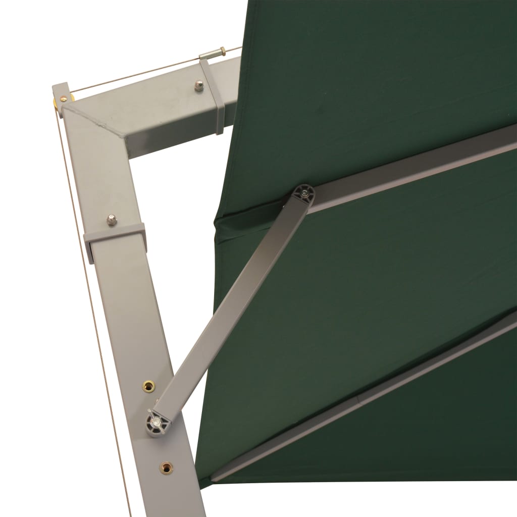 vidaXL Umbrelă suspendată, stâlp de aluminiu, 300x300 cm, verde