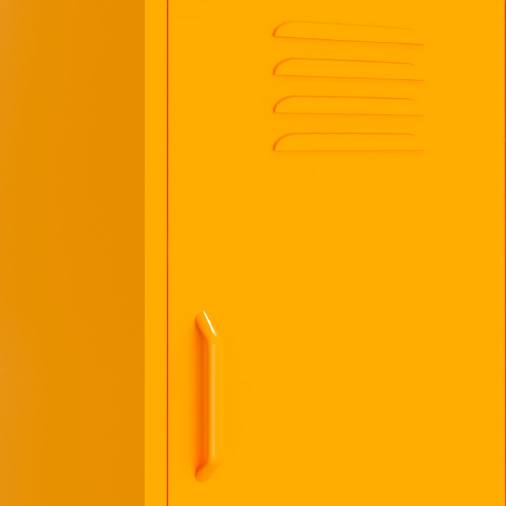 vidaXL Dulap de depozitare, galben muștar, 42,5x35x101,5 cm, oțel