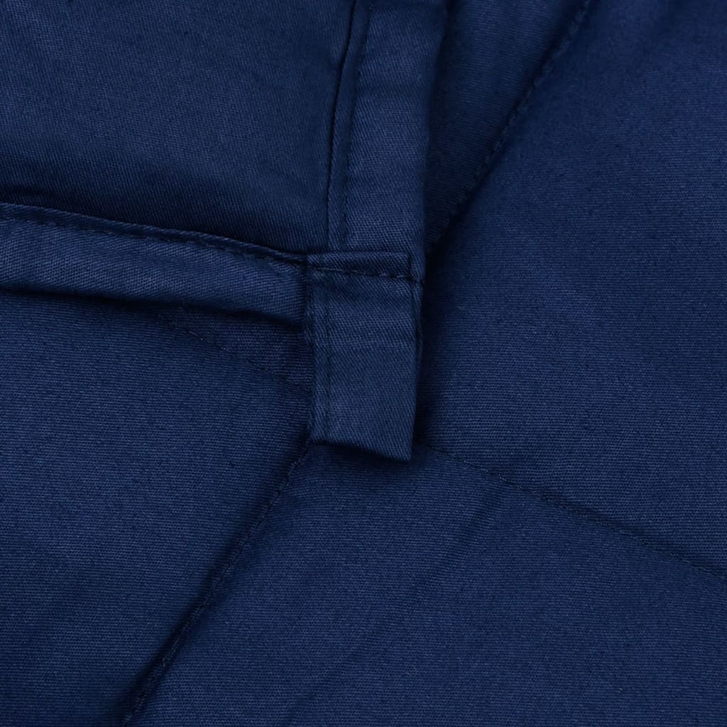 vidaXL Pătură cu greutăți, albastru, 120x180 cm, 5 kg, material textil