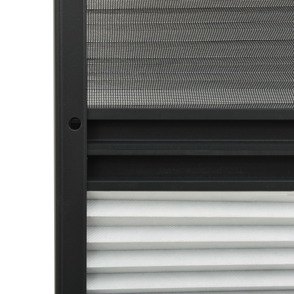 vidaXL Plasă insecte pentru ferestre, cu umbrar, 110x160 cm, aluminiu