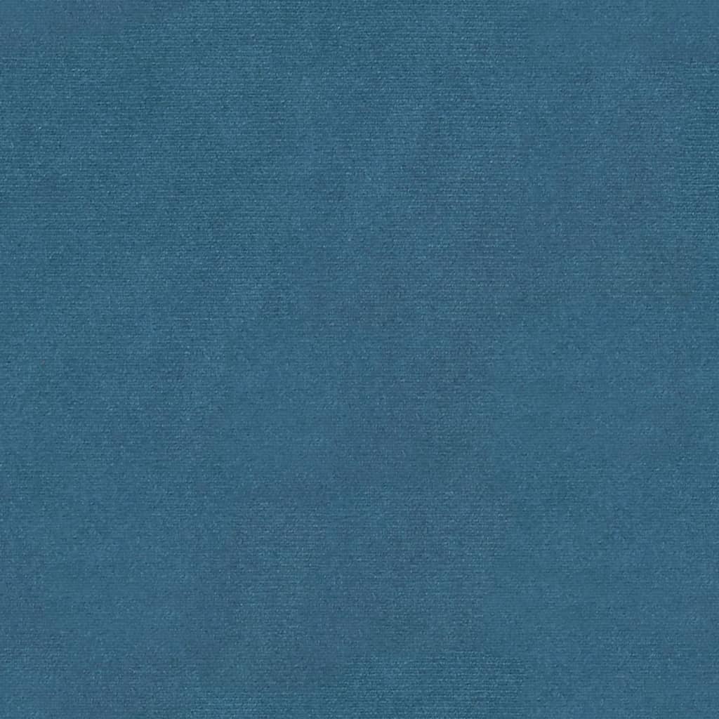 vidaXL Bancă, albastru, 110,5x45x49 cm, catifea