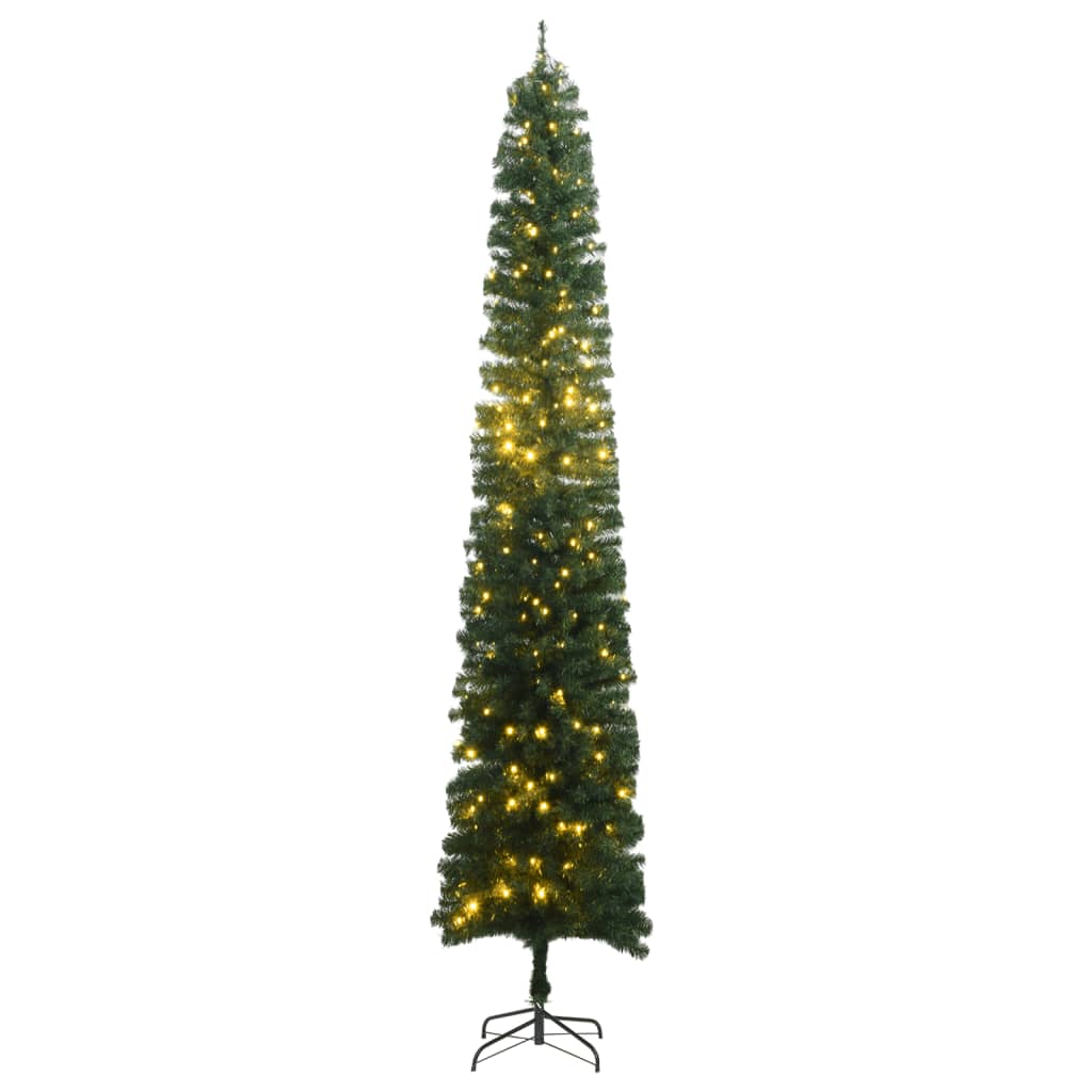 vidaXL Brad de Crăciun subțire, 300 LED-uri, 270 cm