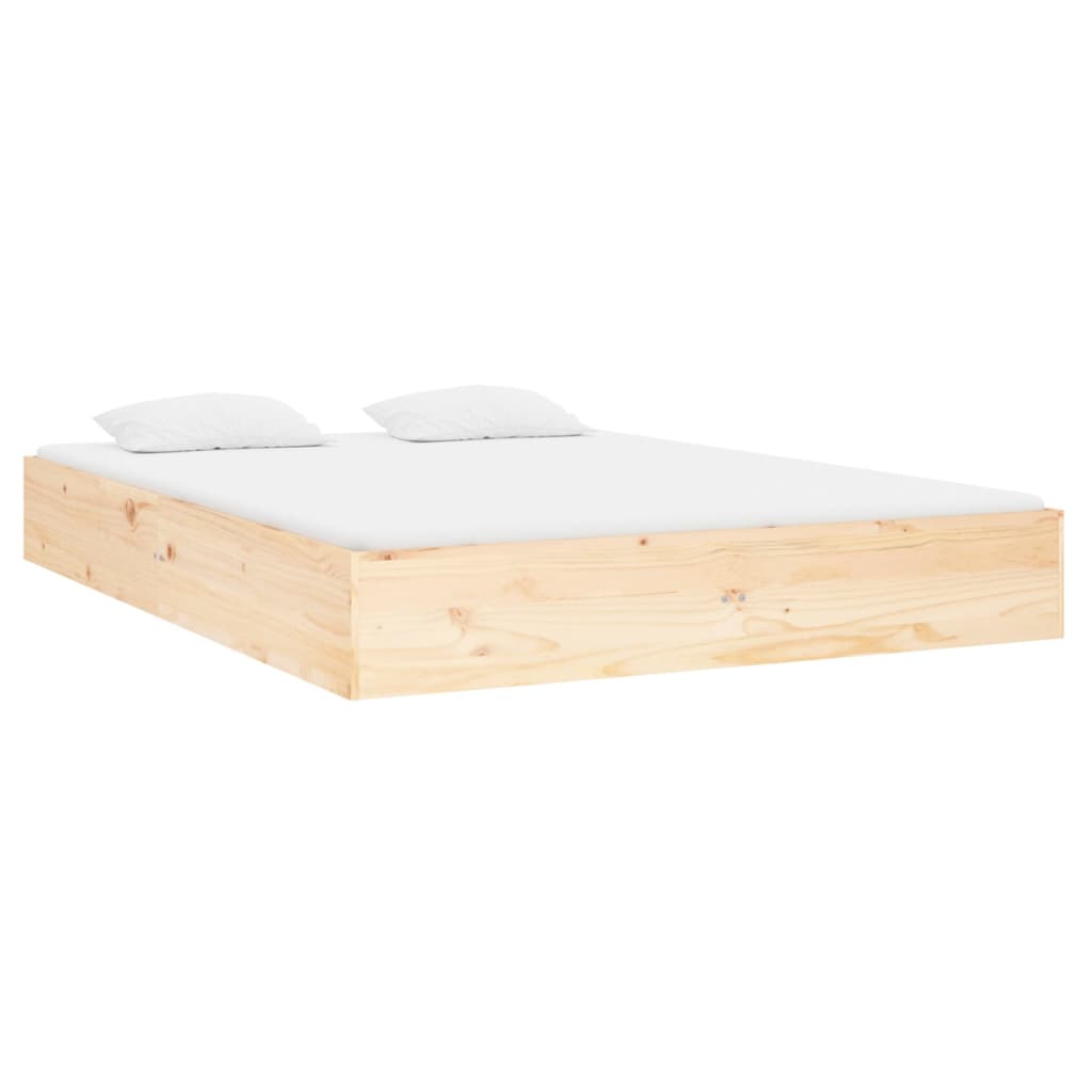 vidaXL Cadru de pat mic dublu, 120x190 cm, lemn masiv