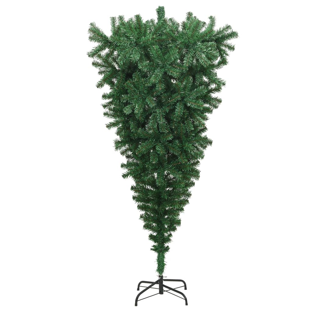 vidaXL Pom de Crăciun artificial inversat, cu suport, verde, 240 cm