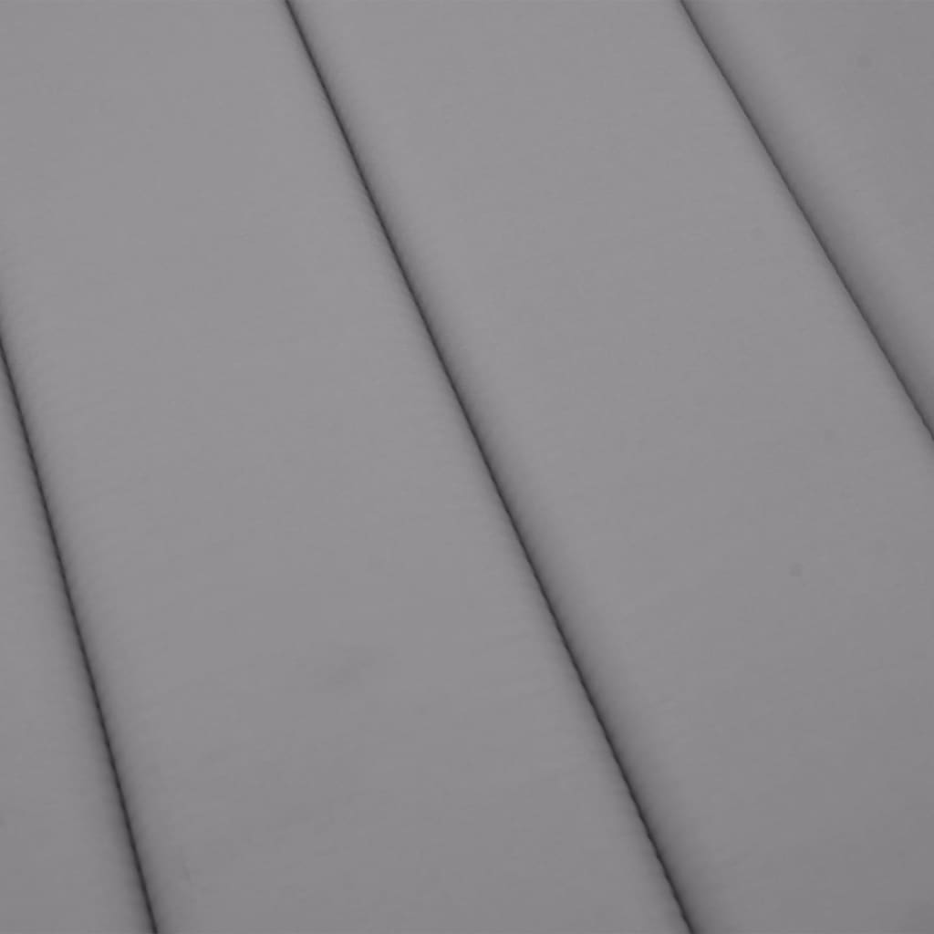 vidaXL Pernă de șezlong, gri, 200x50x3 cm, textil oxford