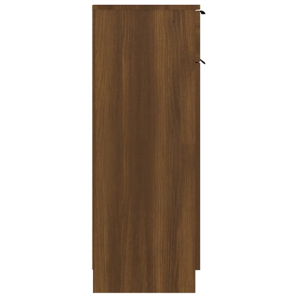 vidaXL Dulap de baie, stejar maro, 32x34x90 cm, lemn prelucrat