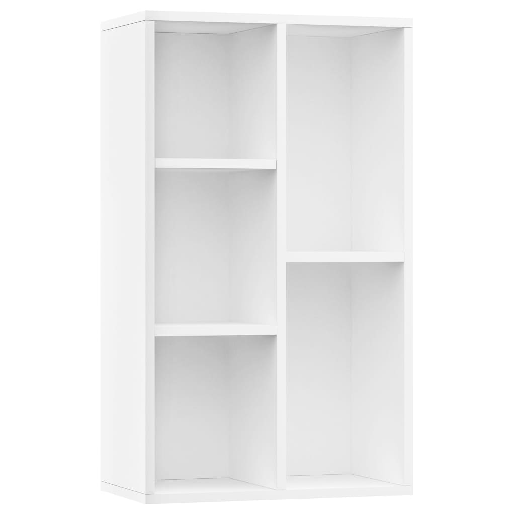 vidaXL Bibliotecă/Servantă, alb, 50x25x80 cm, PAL
