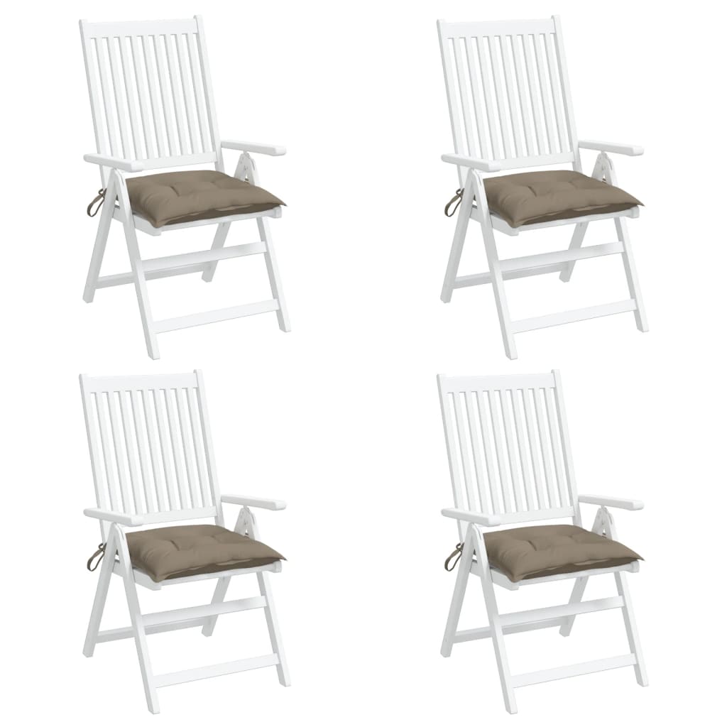vidaXL Perne de scaun, 4 buc., gri taupe, 50x50x7 cm, textil oxford