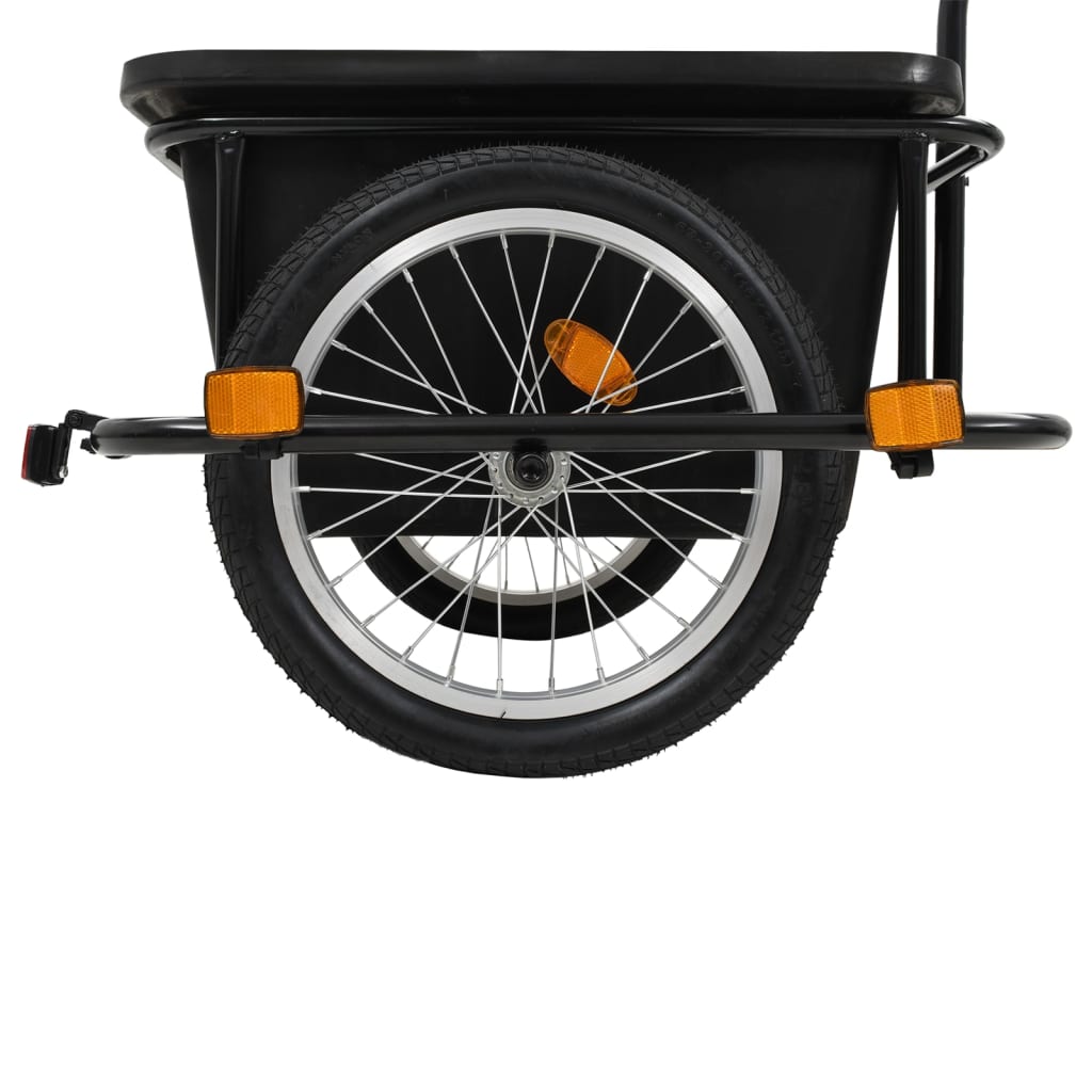 vidaXL Remorcă pentru biciclete, 50 L, negru