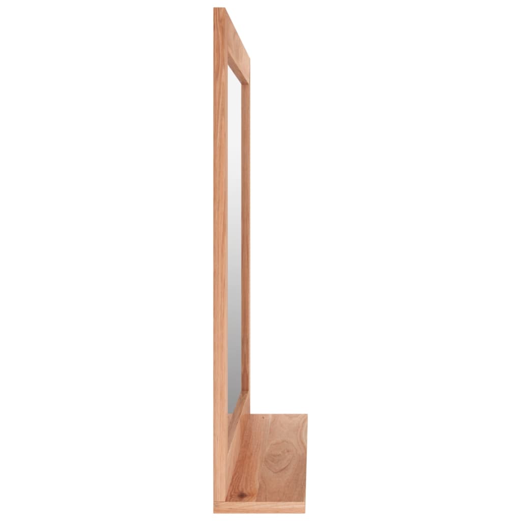 vidaXL Oglindă de perete, 55x55 cm, lemn masiv de nuc