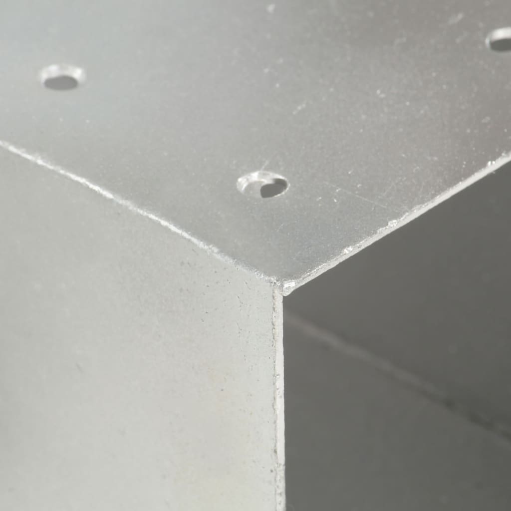 vidaXL Conector de grindă, formă X, 101 x 101 mm, metal galvanizat