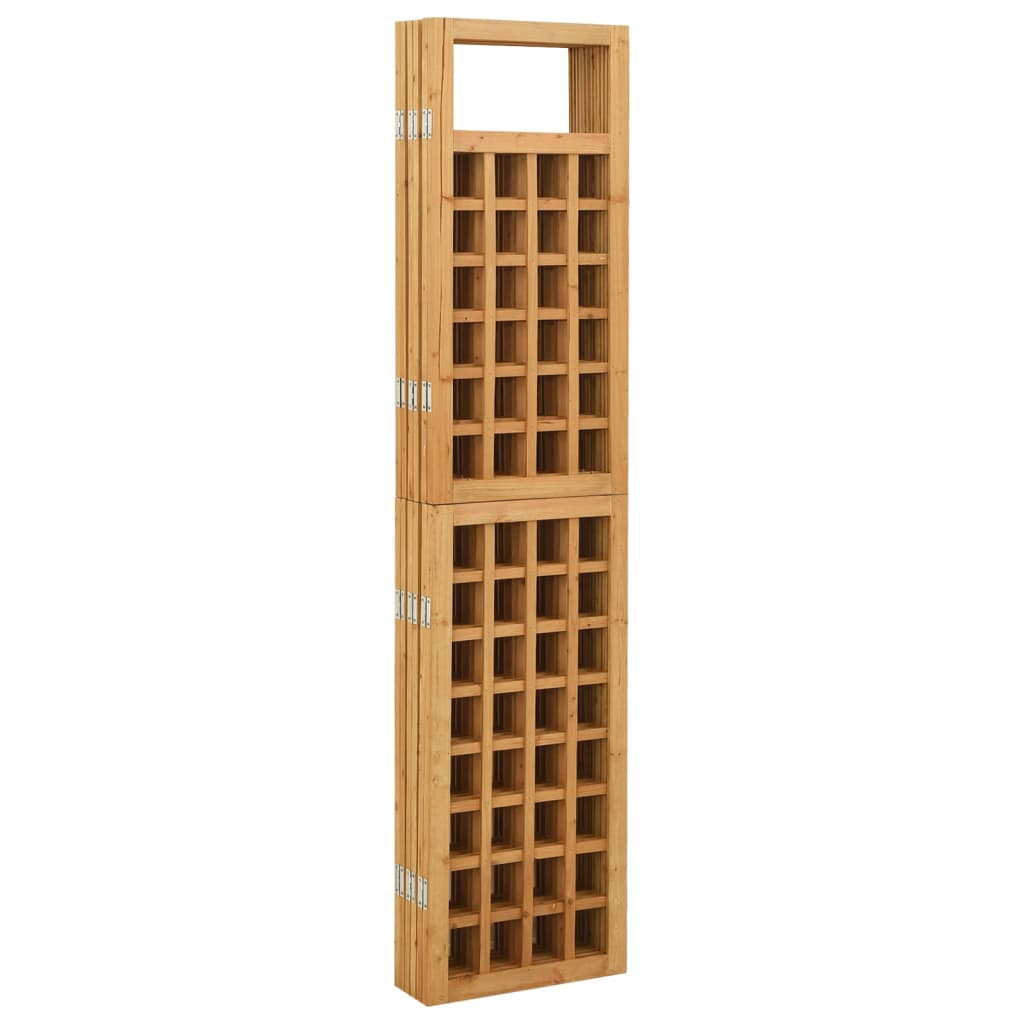 vidaXL Separator cameră cu 6 panouri, 242,5x180 cm, nuiele lemn brad