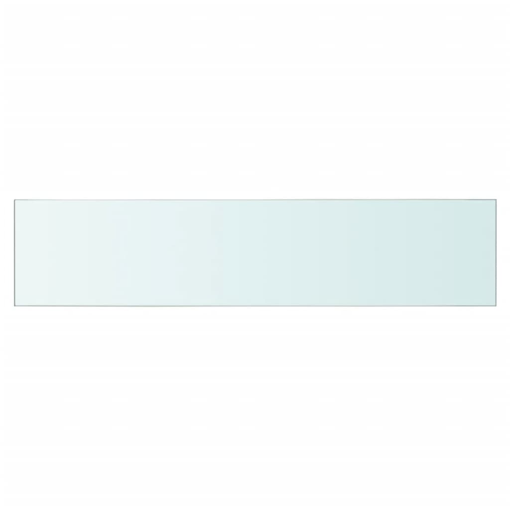 vidaXL Rafturi, 2 buc., 60 x 12 cm, panouri sticlă transparentă