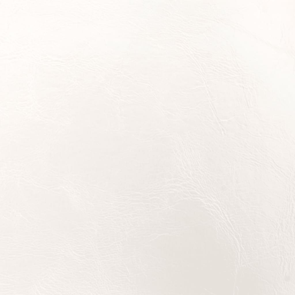 vidaXL Fotoliu tip cuvă, alb, piele ecologică