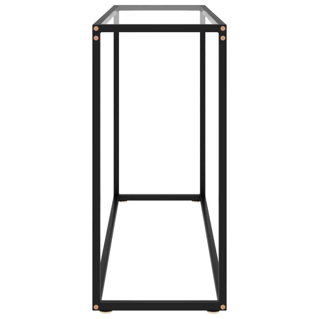 vidaXL Masă consolă, transparent, 100x35x75 cm, sticlă securizată