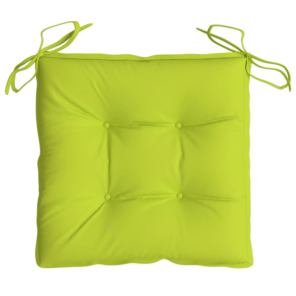 vidaXL Perne de scaun, 4 buc., verde aprins, 50x50x7 cm, textil oxford