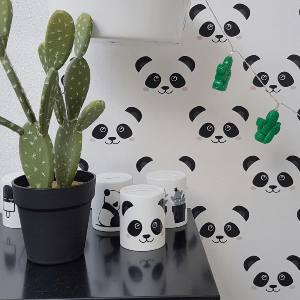 Noordwand Tapet „Fabulous World Panda”, alb
