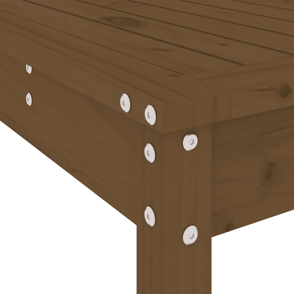 vidaXL Set de masă pentru grădină, 5 piese, maro miere, lemn masiv pin