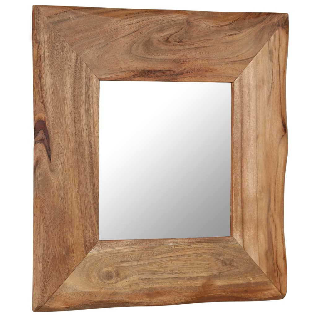 vidaXL Oglindă cosmetică, 50 x 50 cm, lemn masiv de acacia