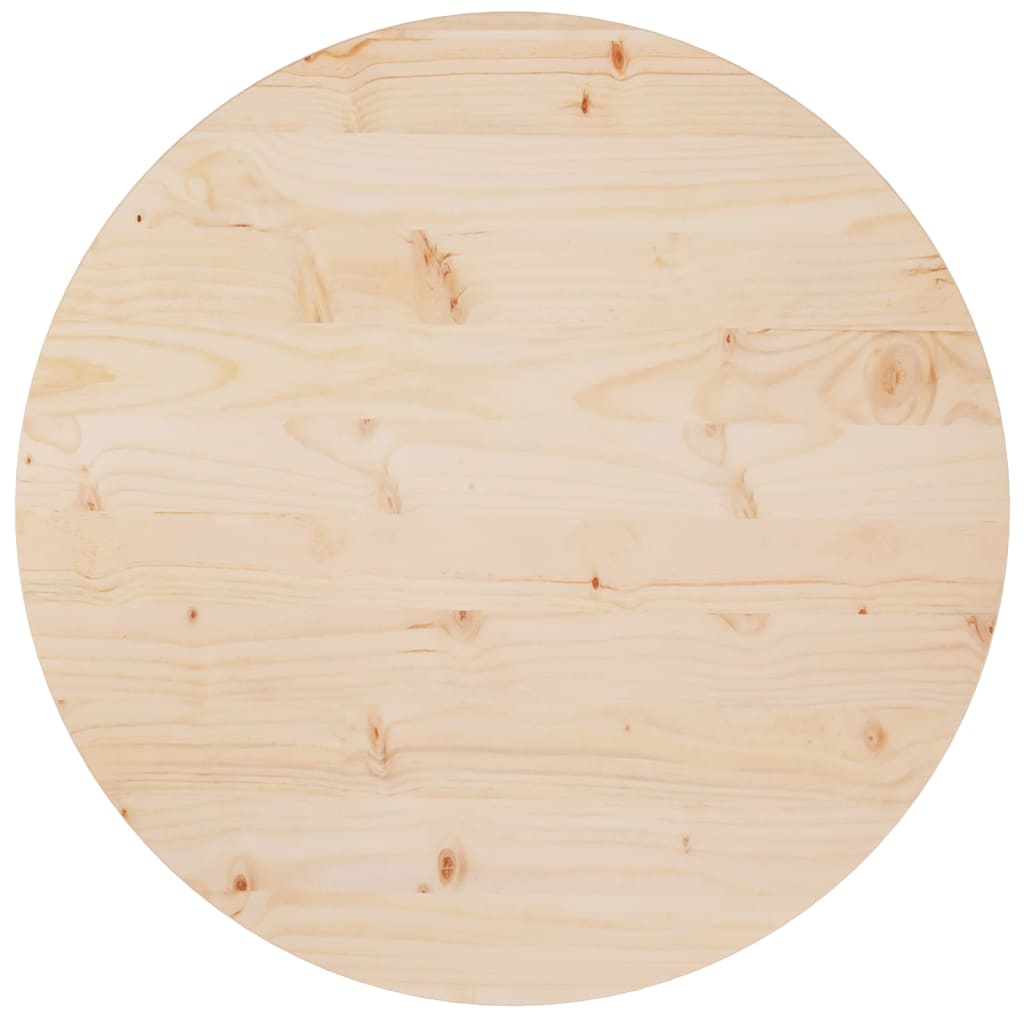 vidaXL Blat de masă, Ø70x2,5 cm, lemn masiv de pin