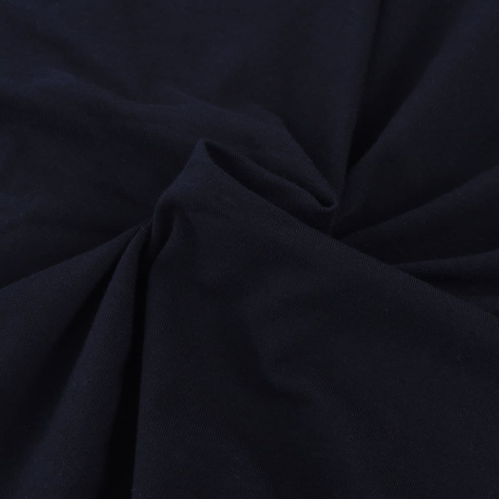 vidaXL Husă elastică pentru canapea, bumbac jersey, negru