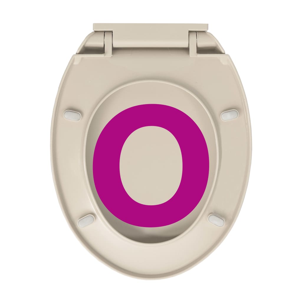 vidaXL Capac WC cu închidere silențioasă, roz caisă, oval