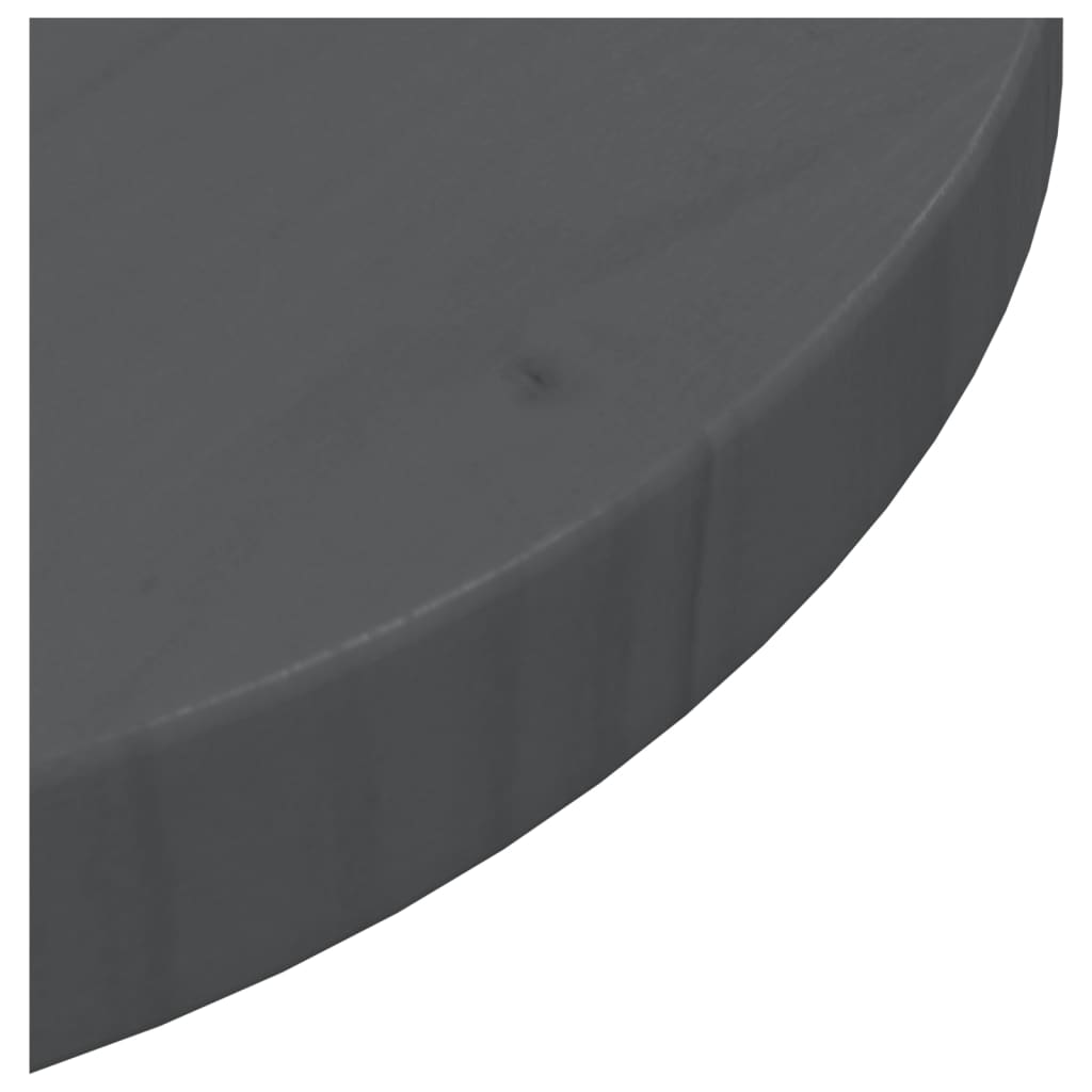 vidaXL Blat de masă, gri, Ø30x2,5 cm, lemn masiv de pin