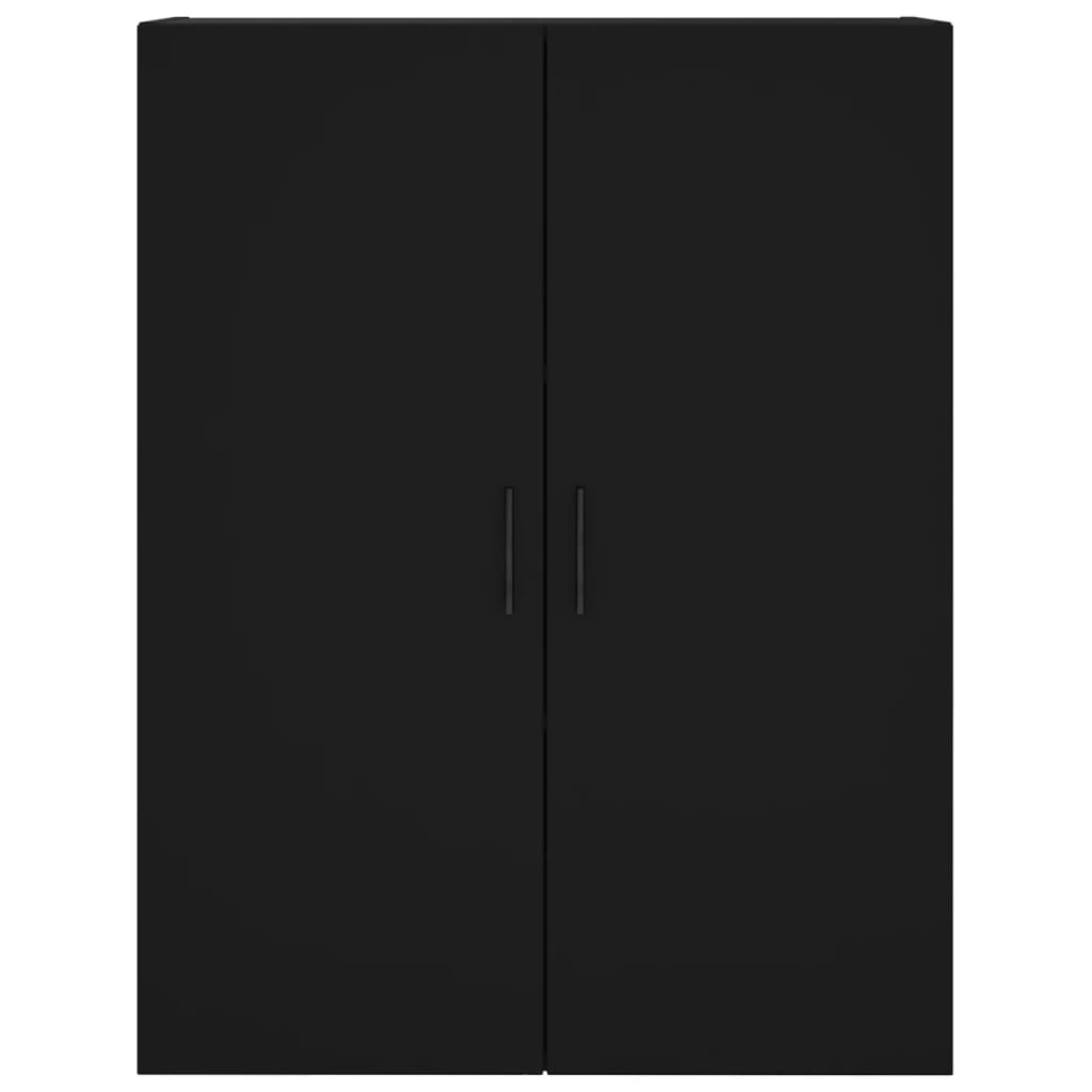 vidaXL Dulap înalt, negru, 69,5x34x180 cm, lemn compozit