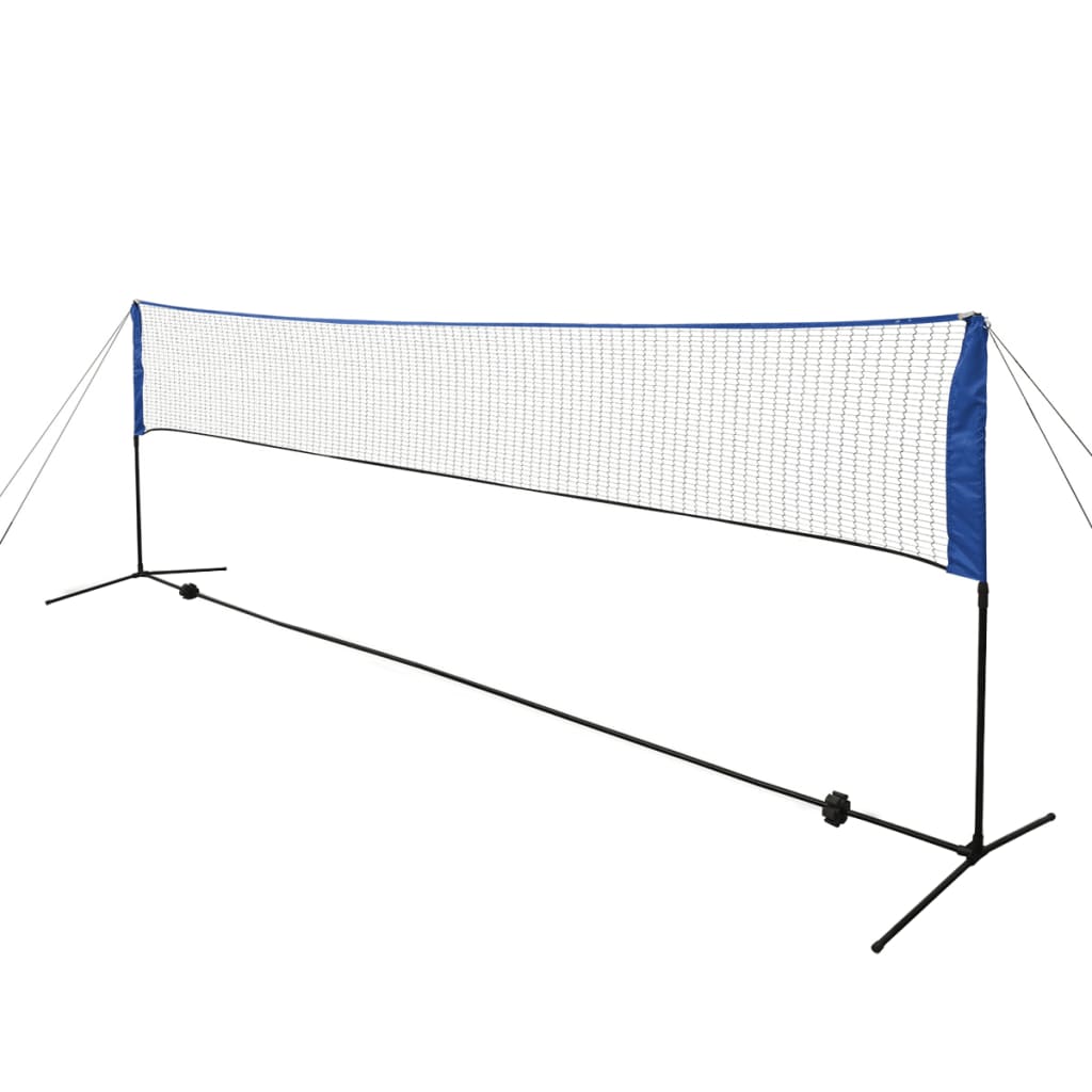 vidaXL Set fileu de badminton, cu fluturași, 500x155 cm