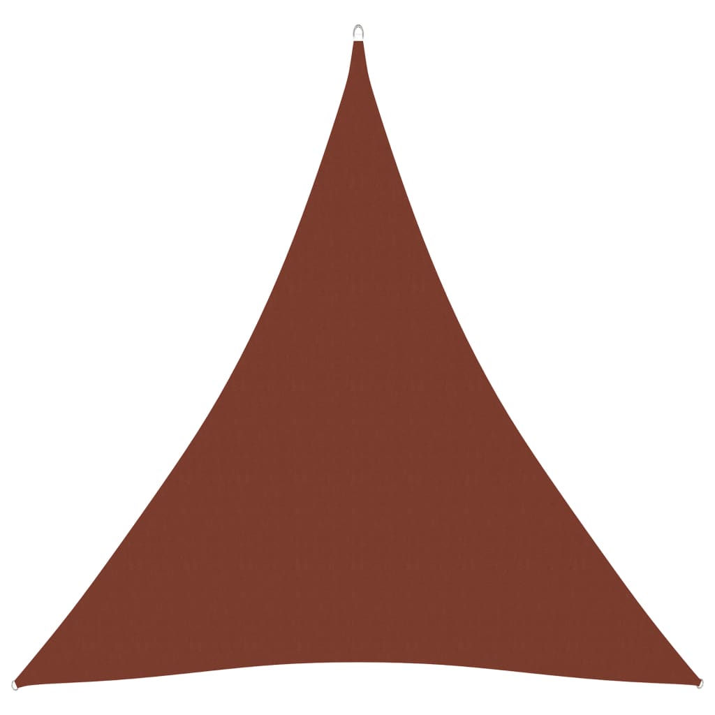 vidaXL Parasolar, cărămiziu, 4x5x6,4 m, țesătură oxford, triunghiular